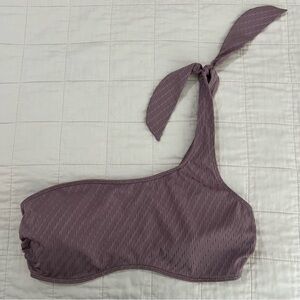 Abercrombie & Fitch Mauve One Shoulder Bikini Top Size Medium
